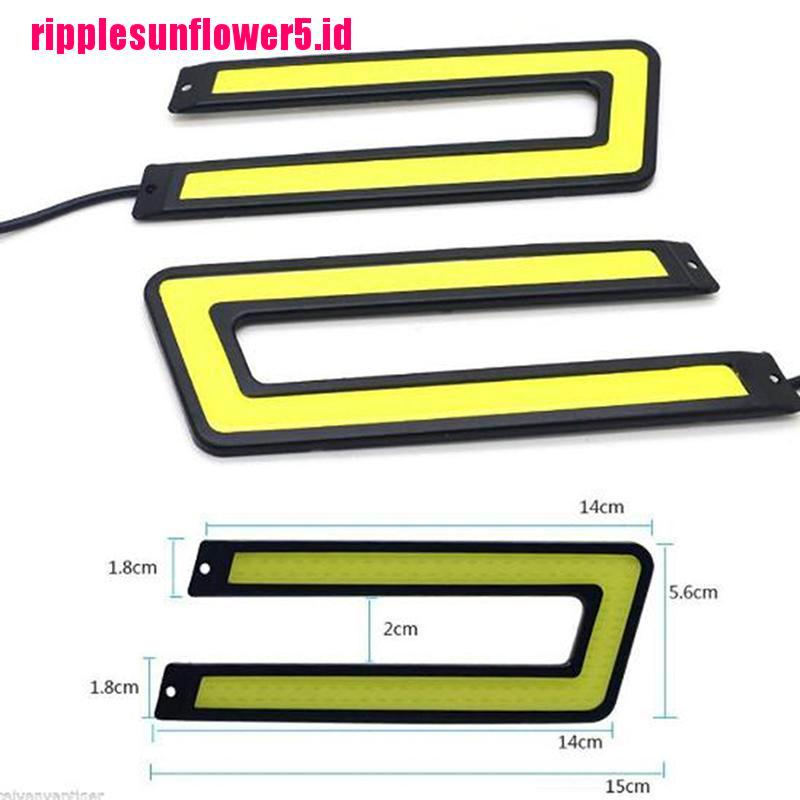 1pc Lampu Kabut / DRL LED COB 12V Untuk Mobil