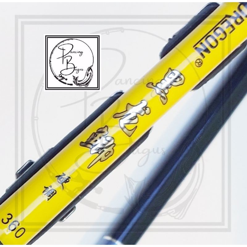 Joran Pancing Tegek Carbon Oregon Naga Hitam 360 450 540 Carbon Set Kolong Murah COD