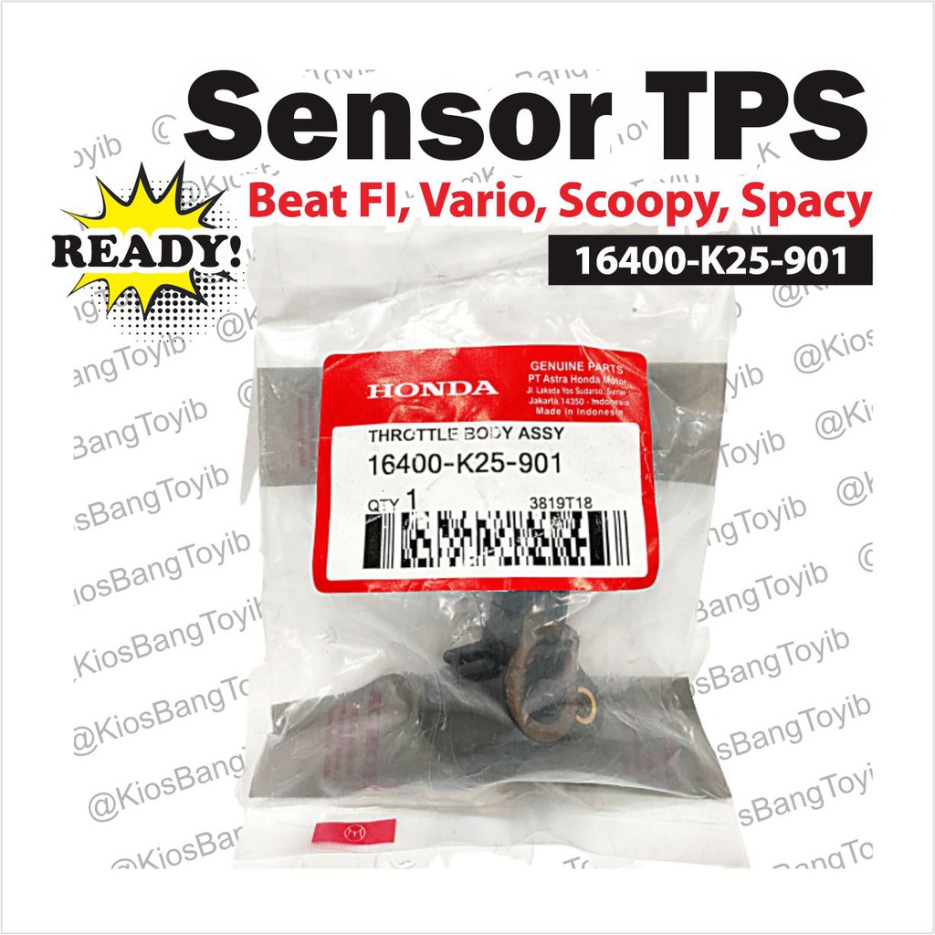 Sensor TPS Throttle Body Honda Beat Vario Scoopy Spacy All Matic Honda K25 ❮𝟏𝟔𝟒𝟎𝟎-𝐊𝟐𝟓-𝟗𝟎𝟏❯