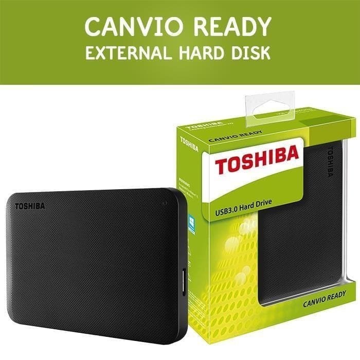 Harddisk external TOSHIBA Canvio Basic 3.0 2TB black ori resmi