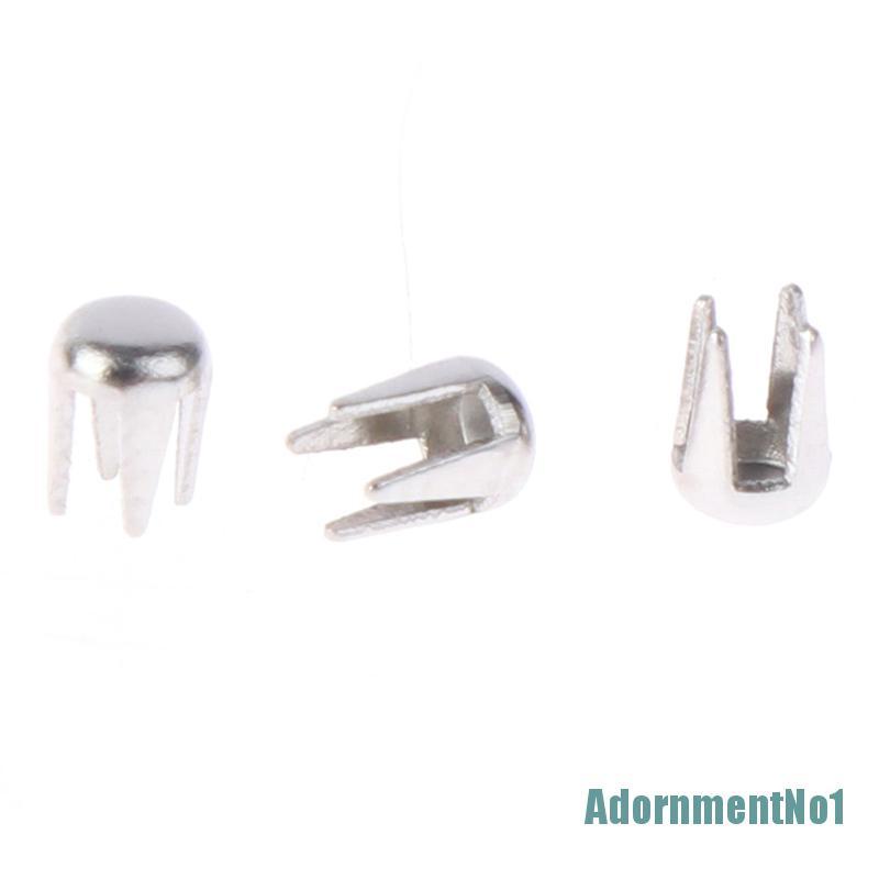 [AdornmentNo1]500pcs Spikes Rivets Four Claw Nails DIY for Clothing Beads Machine Accessories