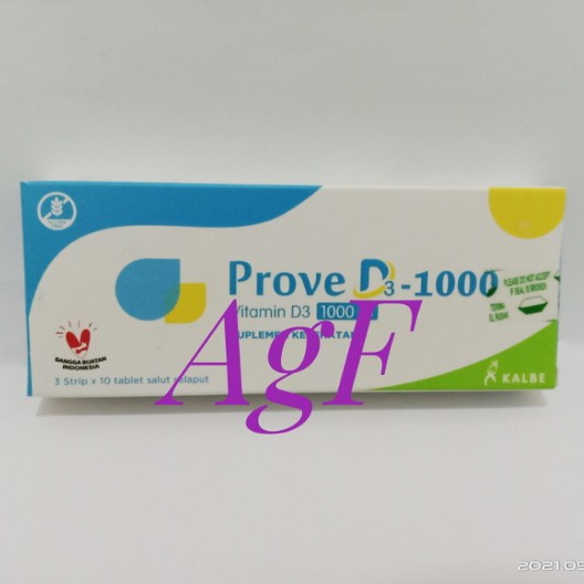 Prove D3 1000 Caplet isi 30 (Kalbe Farma)