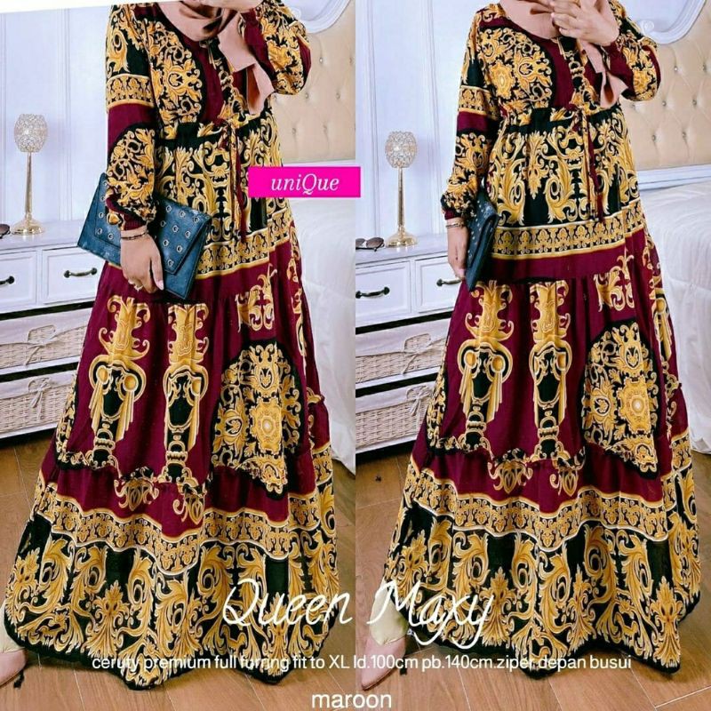 Queen Maxy, maxi dress, maxi muslim, dress muslim, gamis, gamis cantik, gamis murah,gamis modis,ootd