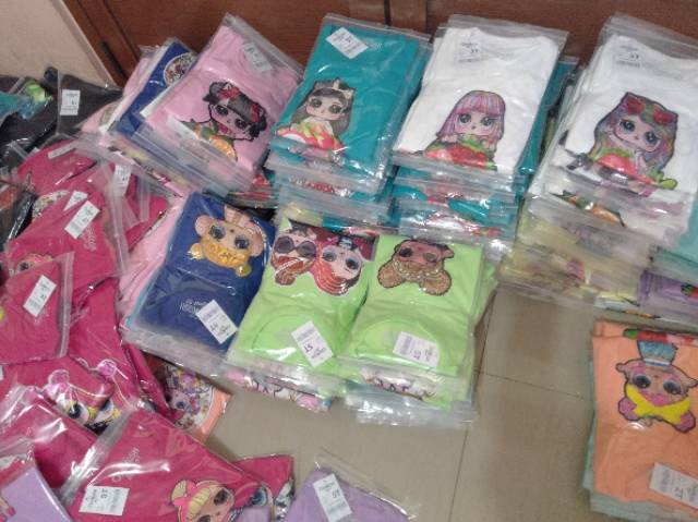 Kaos Anak LOL 1 LED Cewek (pilih warna)