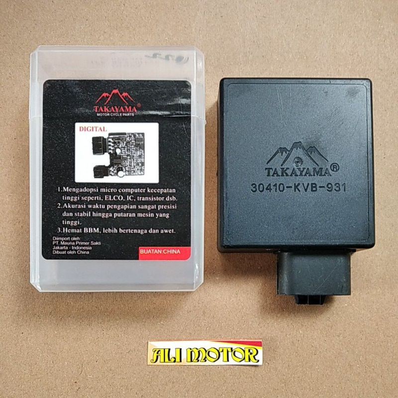 Cdi vario karbu cw & techkno 30410-KVB-931 ori TAKAYAMA