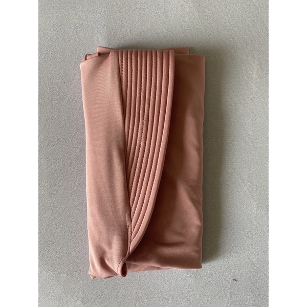 Bergo Hamidah Bergo Jersy Menutup Dada Jilbab Sport Hamidah-DUSTY PINK