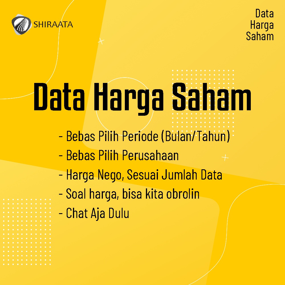 Data Harga Saham perusahaan (Excel)