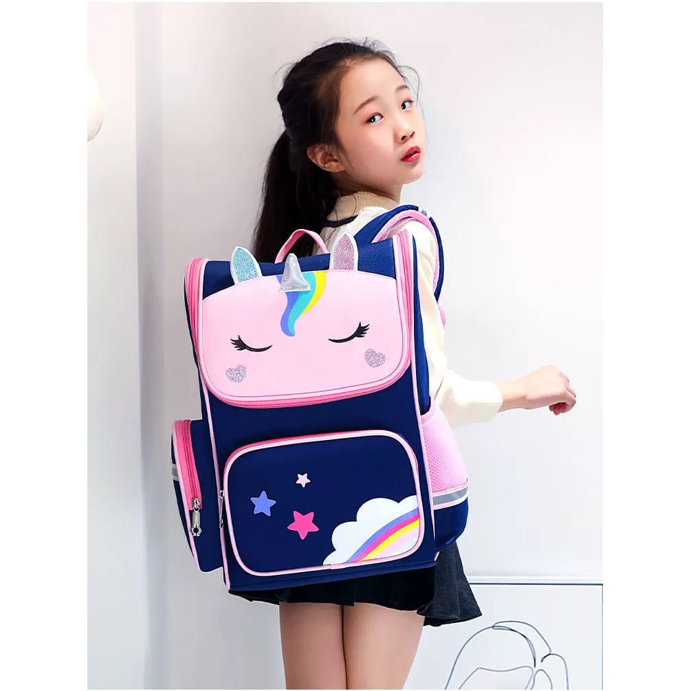 [GRATIS ONGKIR] Tas ransel backpack karakter Unicorn/Batman ransel anak Sekolah Paud Tk SD perempuan/Laki laki Import