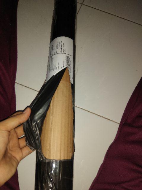 Wallpaper Sticker Dibding Motif Polos Putih Mawar 10m X 45cm