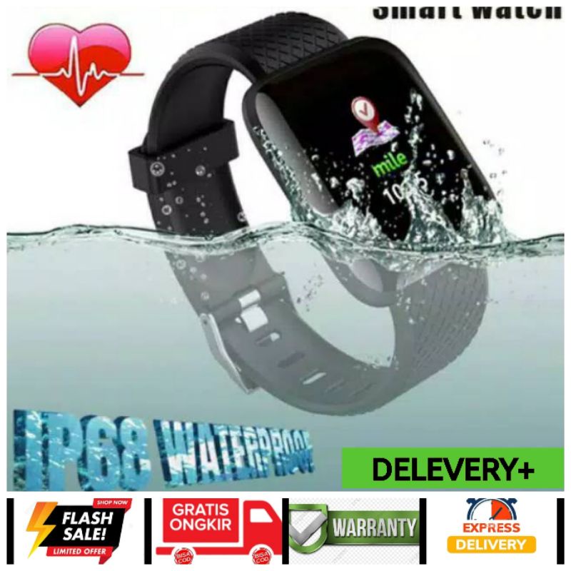 Jual Smart Watch D Smart Watch Id Plus Smart Band Wearables Smartwatch D Shopee Indonesia