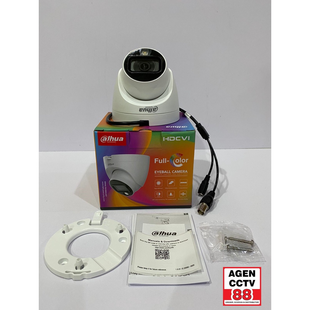 DH-HAC-T1A29P CCTV Dahua Indoor 2MP FULL COLOR Colorvu Promo BONUS 2 BNC