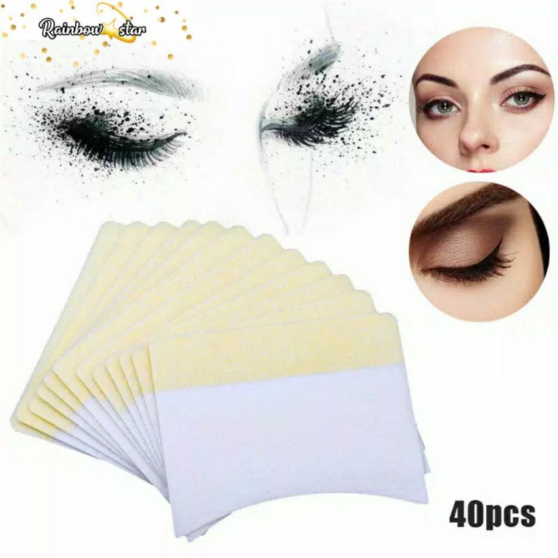 40pcs Cotton Pads Remover Eyelash Extension / Eyepatch Bawah Mata