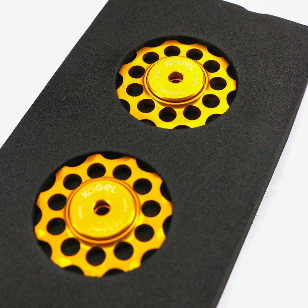 PULLEY RD KOGEL PULLEY ALUM 11T ROAD SEALS FOR SHIMANO AND SRAM 10/11 SPEED GOLD. KODE BARANG 24801