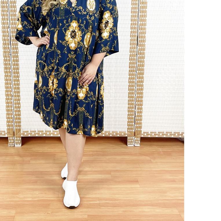 LD 130 DRESS JUMBO WANITA BIG SIZE ➪