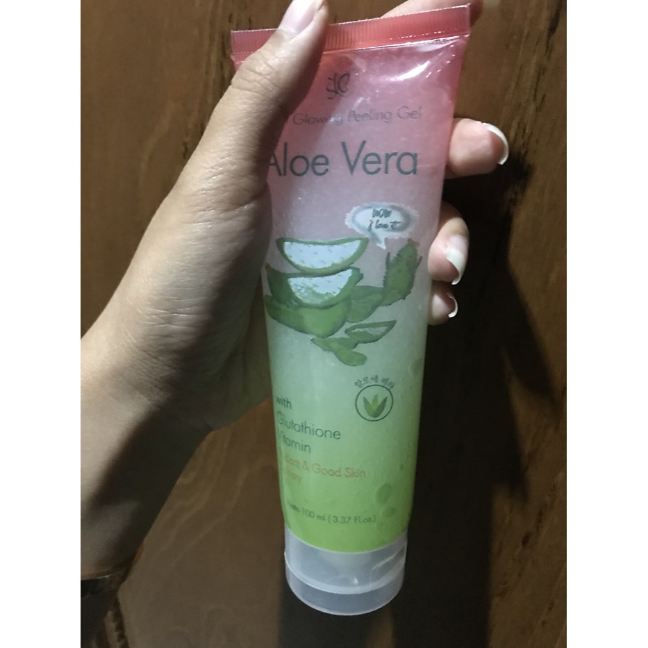 BPOM FACIAL GLOWING PEELING GEL ALOE VERA BY SYB Tube