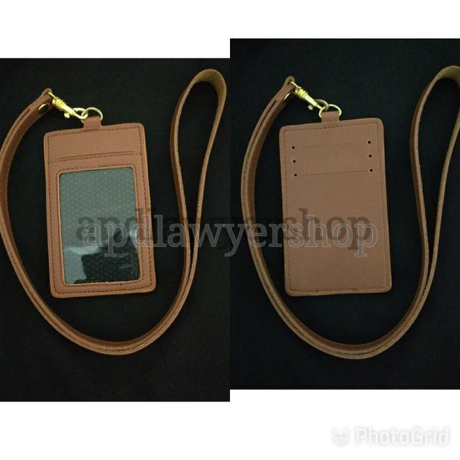 

Name Tag Id Card Holder Tali Kulit Coklat 4 Slot Card Kwalitas Bagus Barang Best Seller