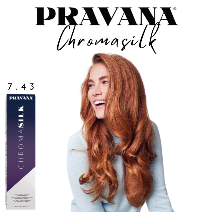 Jual pravana chromasilk 7.43 - COPPER GOLDEN BLONDE | Shopee Indonesia