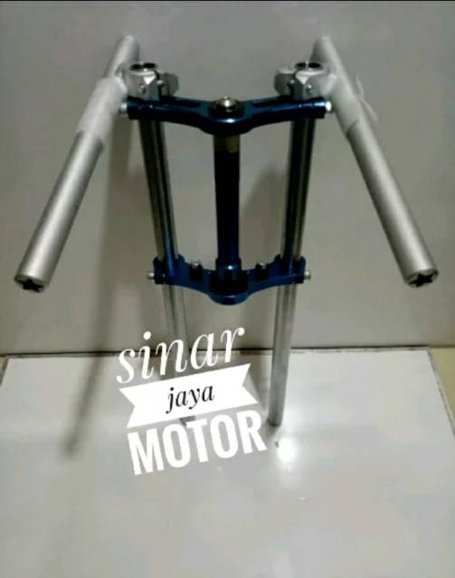 Segitiga shock depan avacham plus stang 15 drajat  diameter as 26m  mio. Mio smiel. Mio sporty 1set