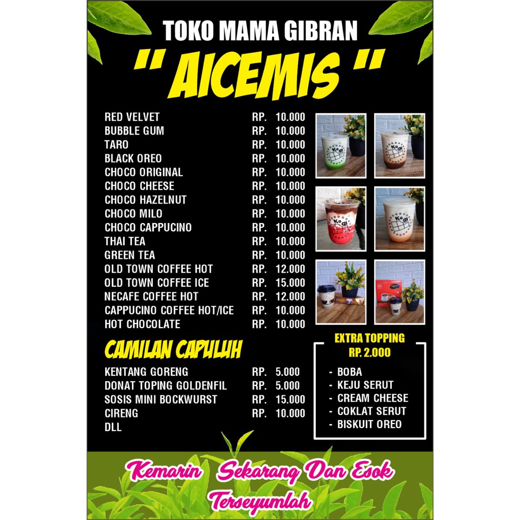 

DAFTAR MENU BOBA / DAFTAR MENU THAITEA / DAFTAR MENU MINUMAN / DAFTAR MENU MINUMAN / DAFTAR MENU MAKANAN / DAFTAR MENU PRODUK / DAFTAR MENU CUSTOM / DAFTAR MENU MURAH / MENU JAJANAN / DAFTAR MENU / MENU CUSTOM / 1 HARI JADI II