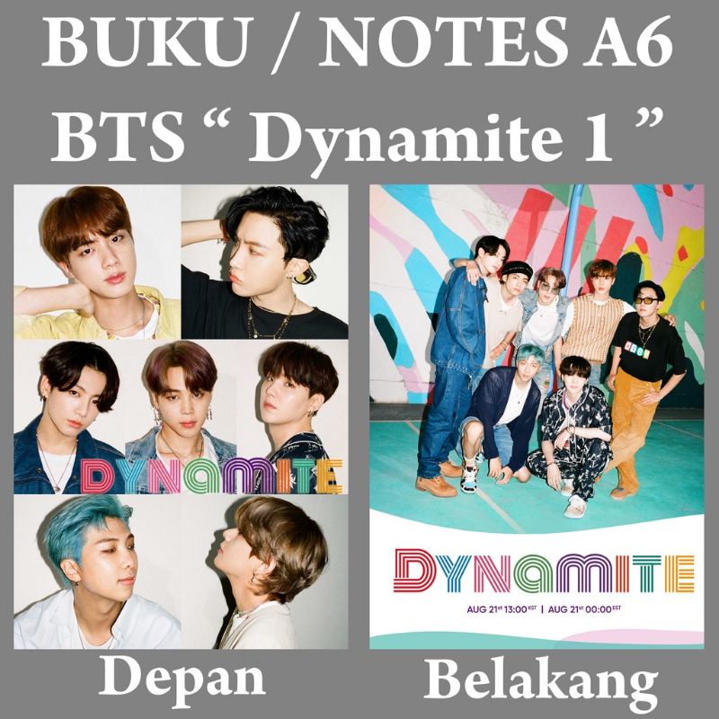

Buku Note A6 Bts Dynamite