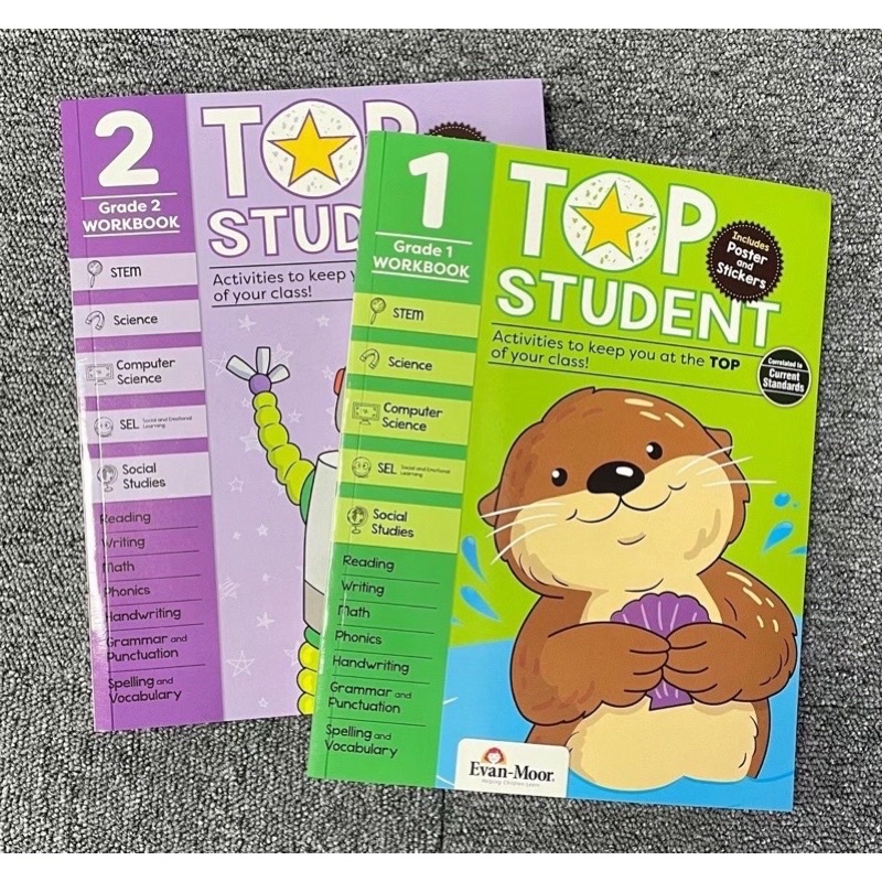 evan moor top student activity book grade 1 grade 2