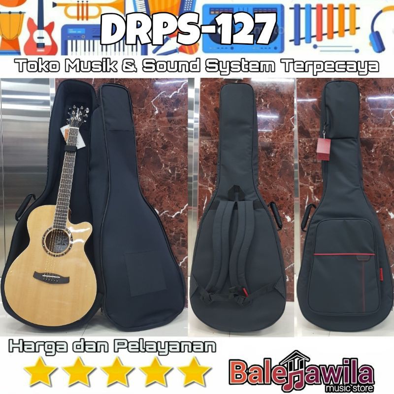 Tas Drcase Akustik Acoustic Guitar Black Premier Series DRPS-127