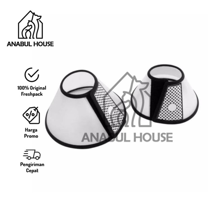 Pet protection collar / Elizabeth Collar Anjing Kucing / corong anjing