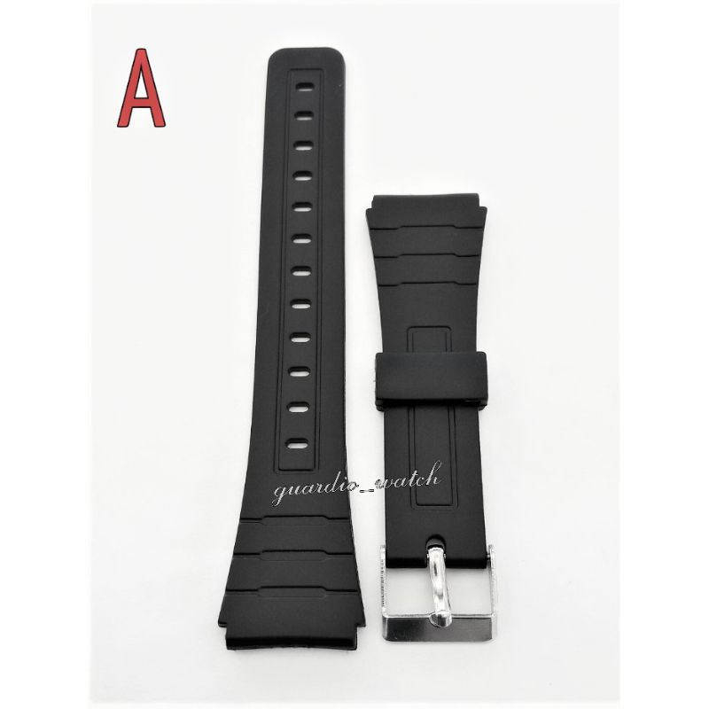 Strap tali 20mm karet rubber alternatif jam Tangan Q&amp;Q DLL..