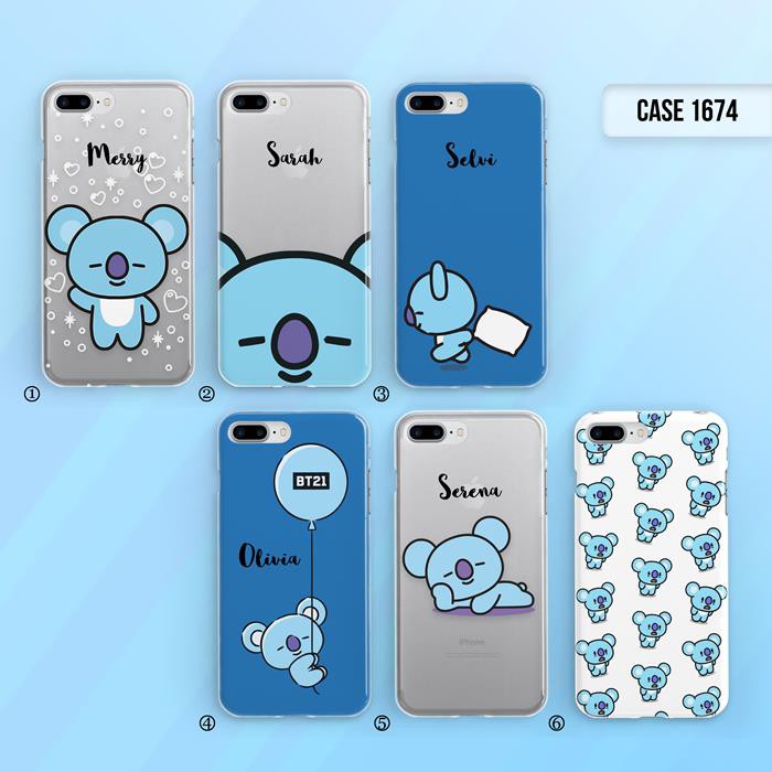 Cetak Print Custom Case PREMIUM Hardcase Dan Softcase Semua HP Catalog BT21 KOYA