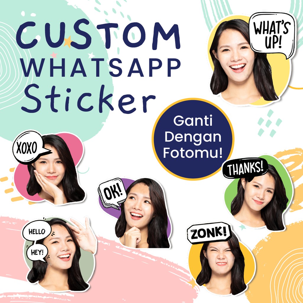 Sticker Whatsapp Custom Lucu - Wajah