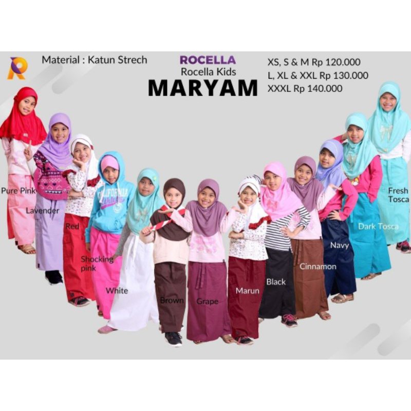 ROK CELANA - ROCELLA KIDS/ROCELLA MARYAM/ROCELLA REMAJA