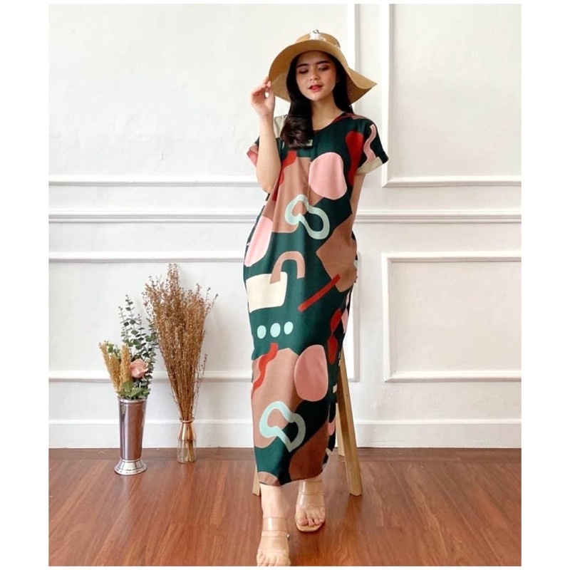 daster long semata kaki, daster panjang viral kekinian, daster rayon busui terlaris-Long Memphis