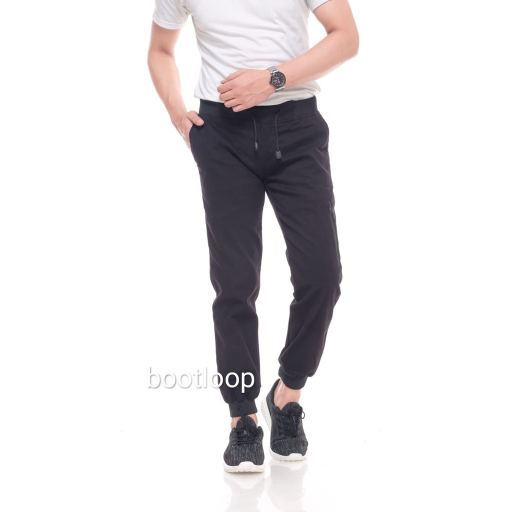 (COD) Celana Jogger Pocket Polos Simple Pria/Wanitan - Celana Joger Panjang Katun Twill Melar/Ngaret