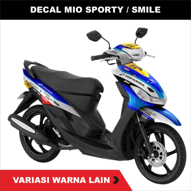 DECAL MIO SMILE MANDALIKA PERTAMINA FULL BODY/Decal mio sporty
