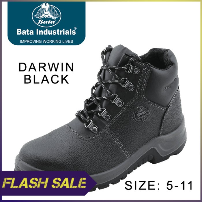 Sepatu Safety Shoes Bata Darwin Black