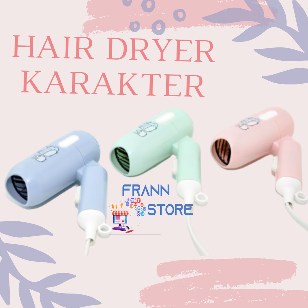 Hair Dryer Murah Hair Dryer Lipat Mini ONYX 500 Watt Hair Dryer Karakter