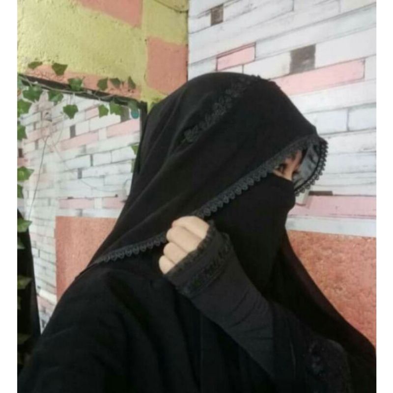 niqab VEIL ATIKAH cadar butterfly Renda cadar murah cantik nikob