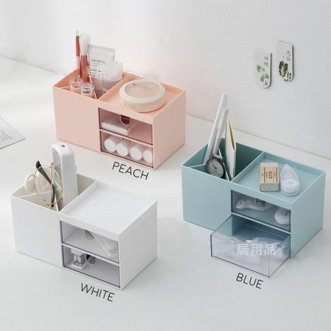 

Minimalist 2 Drawer Desktop Storage - Tempat Alat Tulis - BLUE