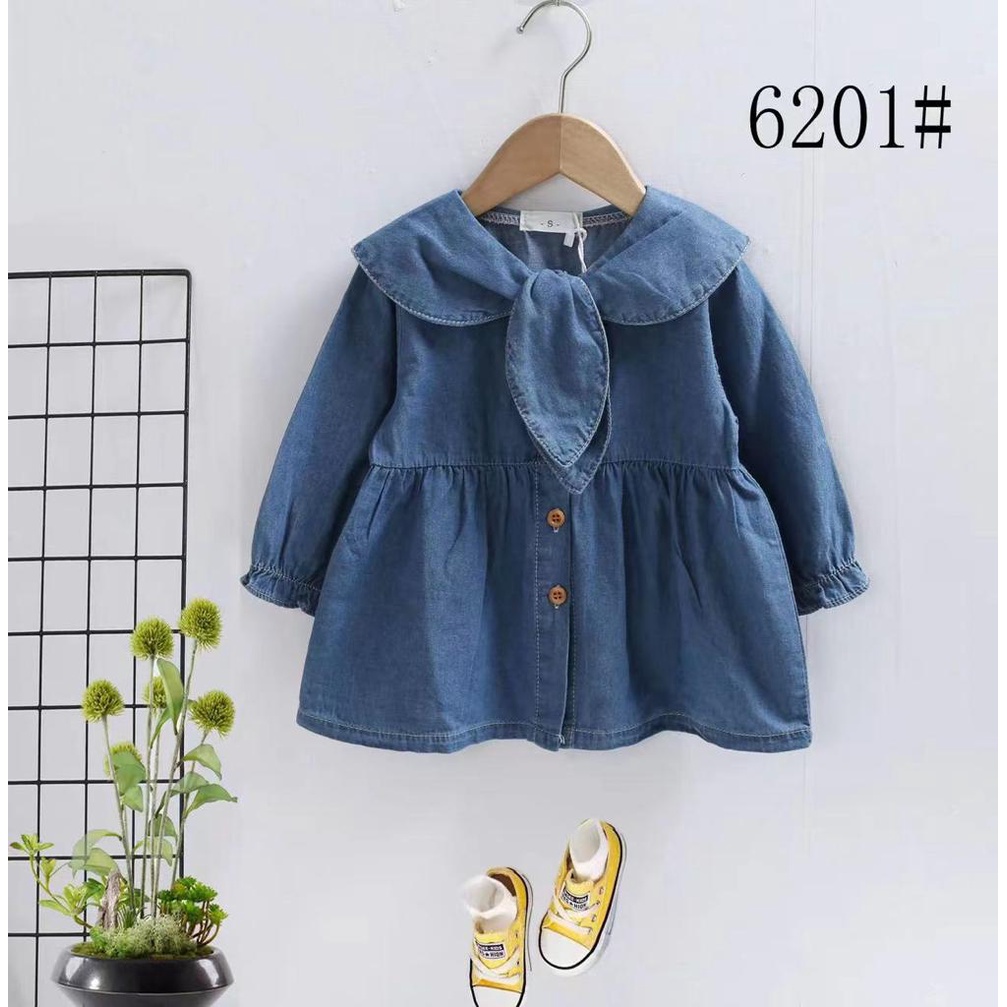 PREMIUM JEANS DRESS AYUMI / SAILOR MS. SOPHIA Import Pakaian Baju Pergi Lucu Fashion Anak Bayi Perempuan Termurah Impor Lucu