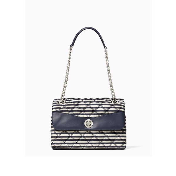 tas kate spade natalia small / medium shoulder bag lurex stripe