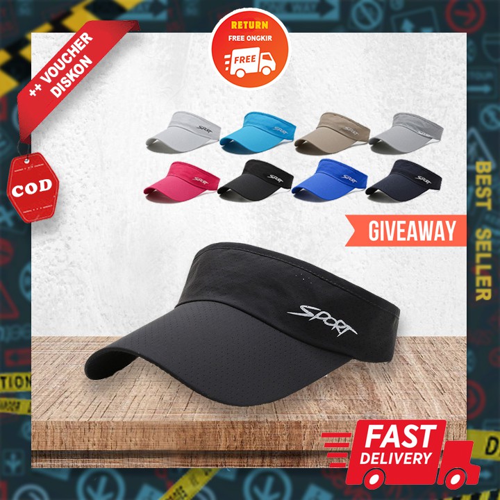 [COD] Topi Baseball Wanita Topi Senam Golf Olahraga Lari Cewek Murah Original import Bolong Atas 05A