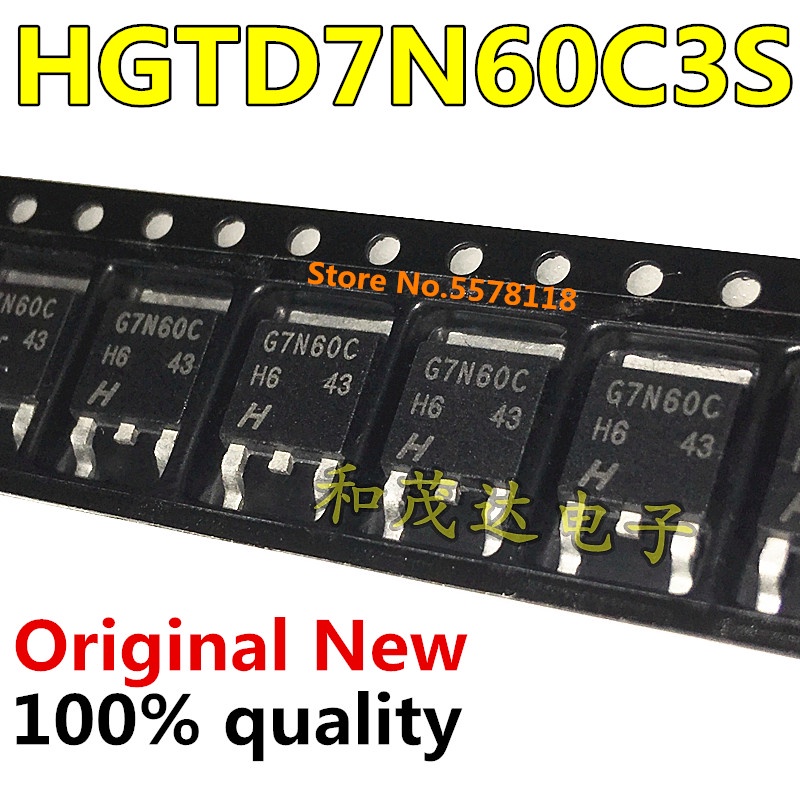 [Stok] 10pcs/lot100% Baru G7N60C HGTD7N60C3S TO-252 Chipset