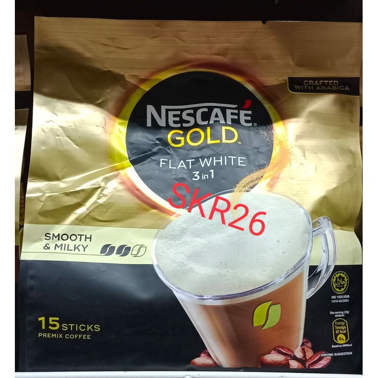

Nescafe Gold Flat White 3in1 (smooth & milky)
