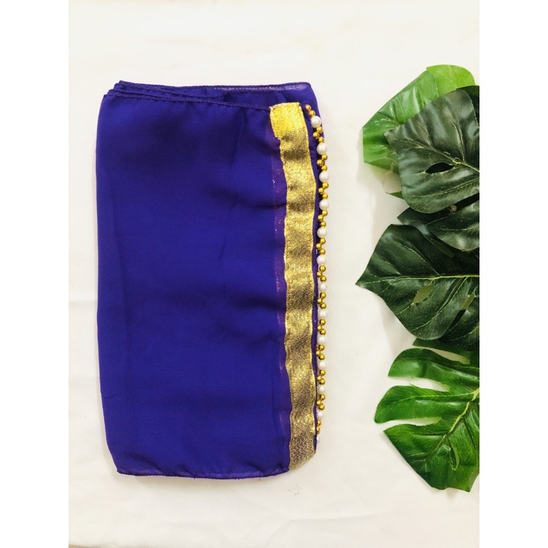 SELENDANG CHIFFON JODHA-Biru elektrik