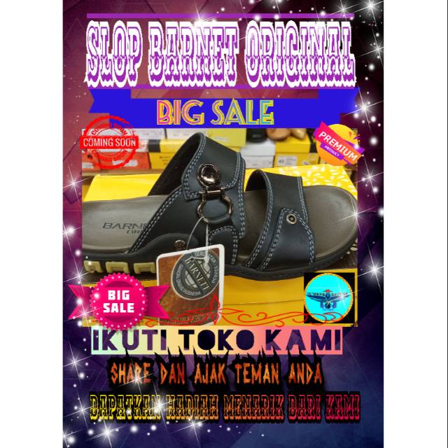 Sandal slop barnet fashion pria dewasa