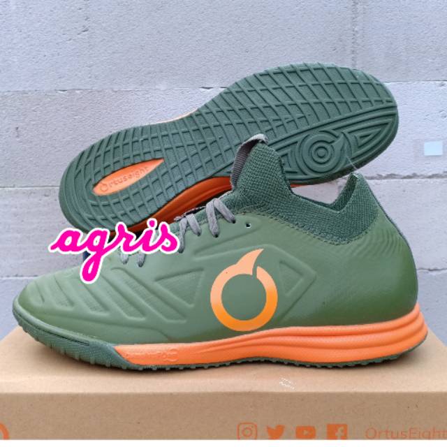 SEPATU FUTSAL FORTE VALKYRIE IN MILITARY GREEN