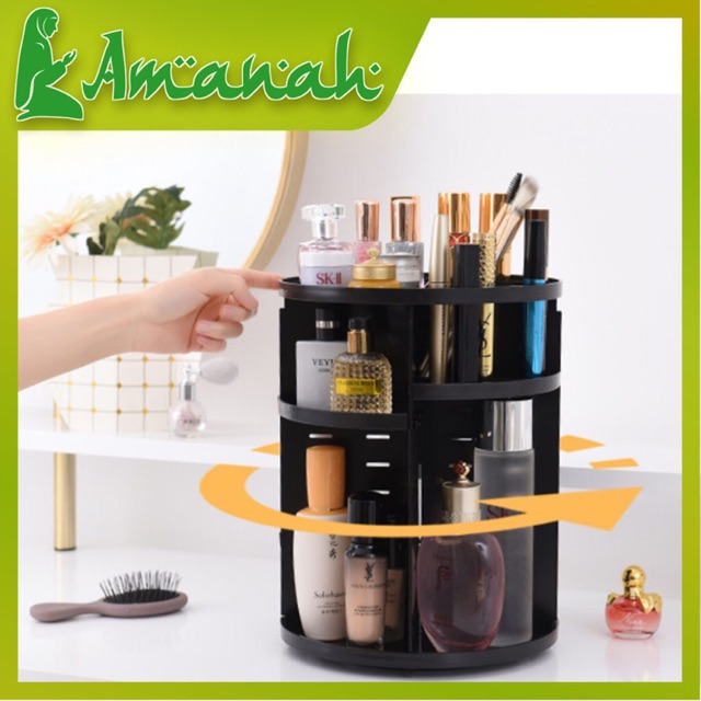 AS912 Rak  Kosmetik  Putar  Tempat Make Up Putar  360 