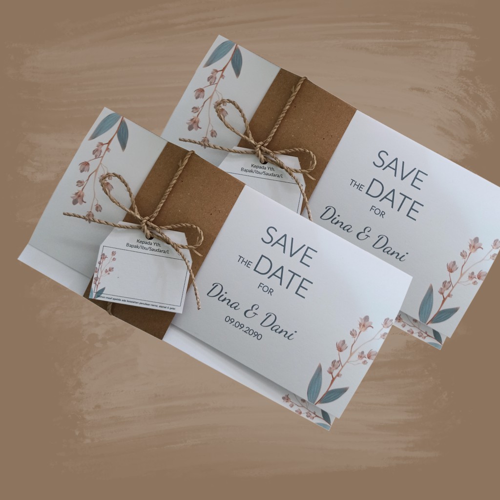 UNDANGAN PERNIKAHAN MURAH / UNDANGAN RUSTIC / CETAK