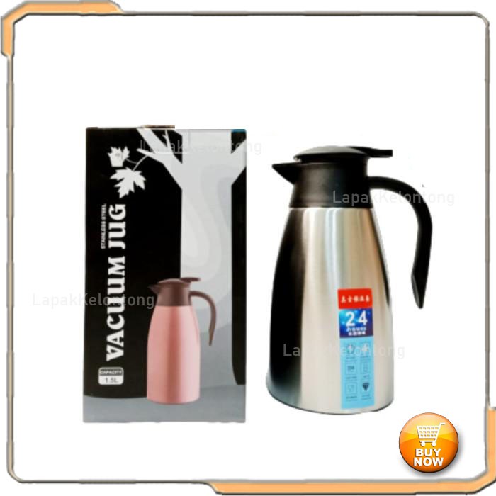 Termos Air Panas Kapasitas 1.5 Liter Tremos Air Panas 1500 Ml Vacum Coffe Pot Stainless [ LK022 ]