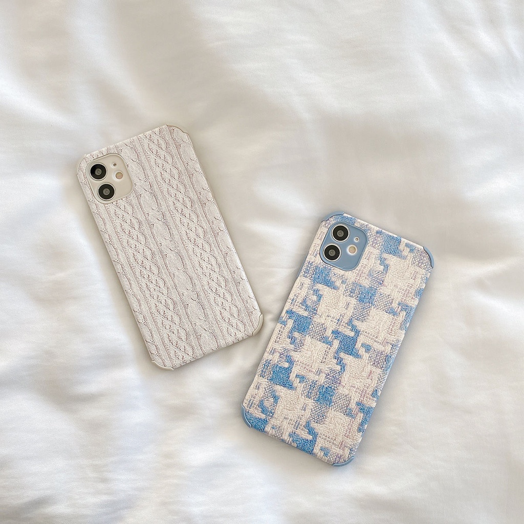 Plaid iPhone Case Suitable iPhone12/ 11pro Phone Case iphonex /xr/ xsmax Mobile Phone Case-8